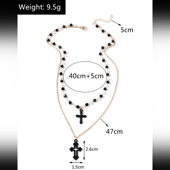 HOLY CROSS/ ROSARY/ NECKLACE NEW - Picture 4 of 6